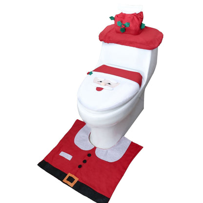Frendorf | 3-Pack: Weihnachts-Fancy Weihnachts-Haus Badezimmer Deko Set