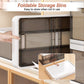 Frendorf | 3-Pack: Faltbare Aufbewahrungsbox mit Deckel Stapelbarer Kunststoff Kleiderschrank Organizer