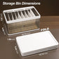 Frendorf | 3-Pack: Faltbare Aufbewahrungsbox mit Deckel Stapelbarer Kunststoff Kleiderschrank Organizer