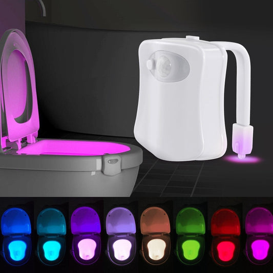 Frendorf | 3-Pack: Bewegungsmelder LED 8 Farben Toilettenrand Nachtlicht