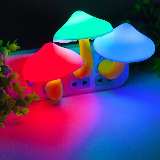 Frendorf | 3-Pack: Pilz Nachtlicht mit Dämmerungs- zu Tageslichtsensor