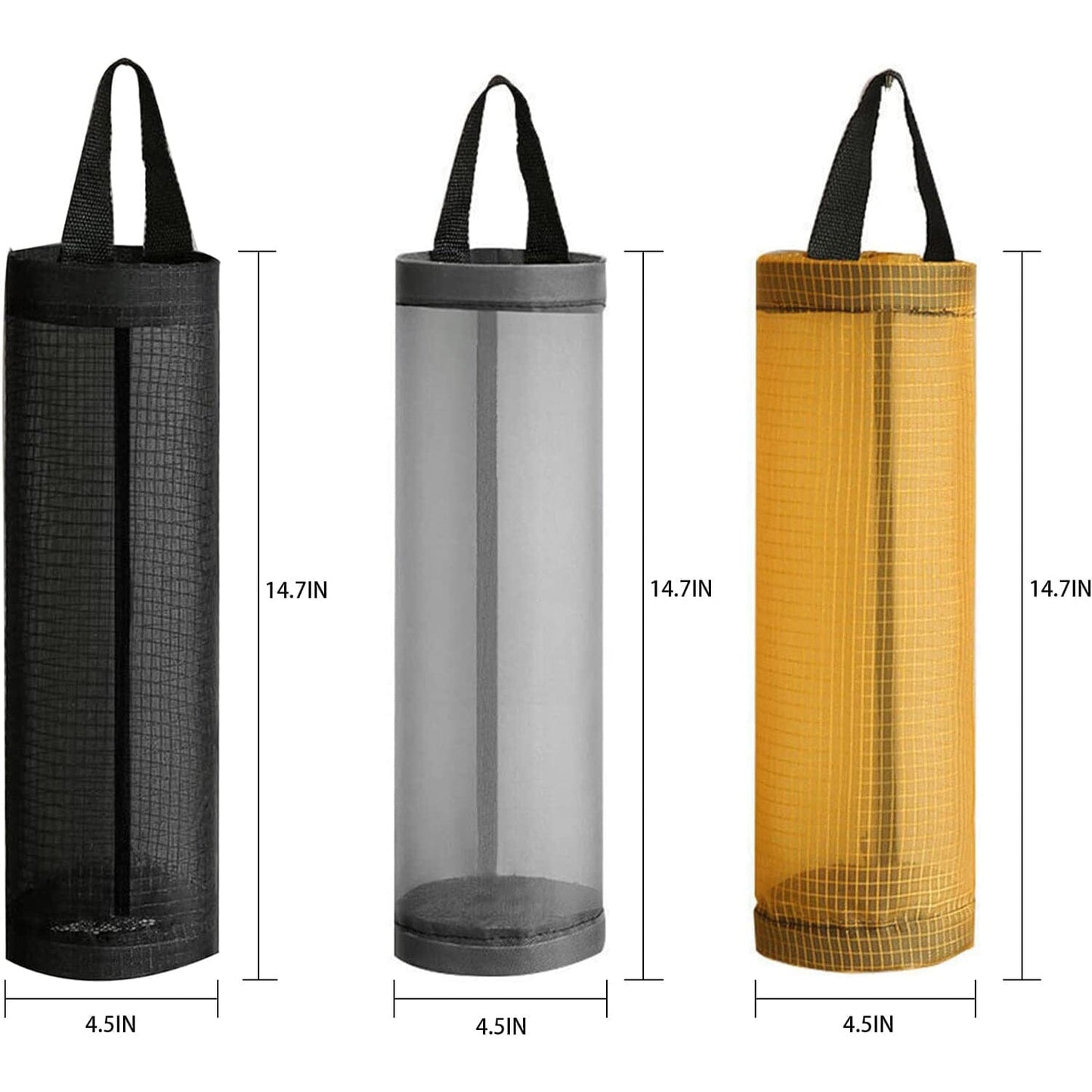 Frendorf | 3er-Pack: Plastiknetz-Einkaufstaschenhalter