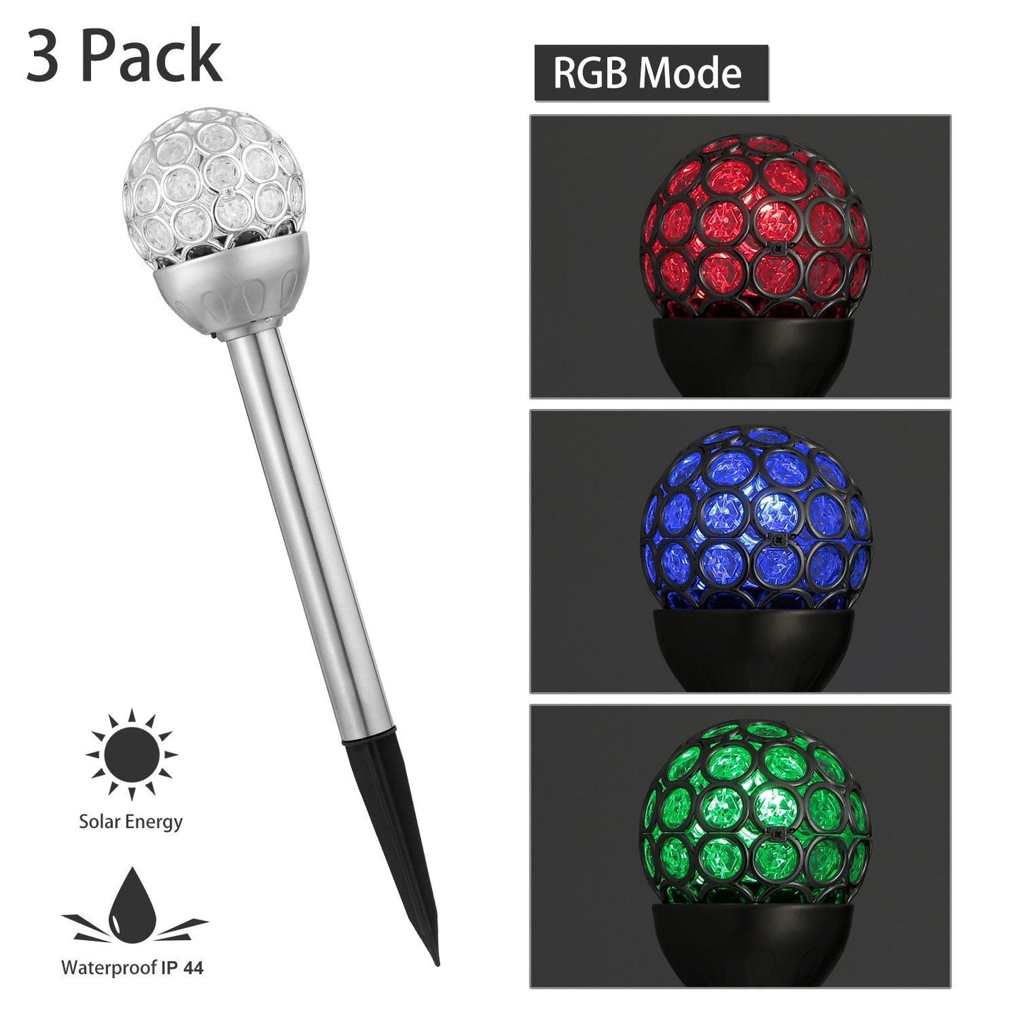 Frendorf | 3er-Pack: Solarek Outdoor Solarleuchten