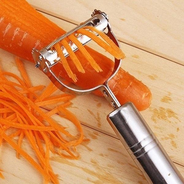 Frendorf | 3er-Pack: Edelstahl Kartoffel Gurken Karotten Reibe