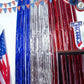 Frendorf | 3er-Pack: Glitzerfolie Fransen Vorhänge