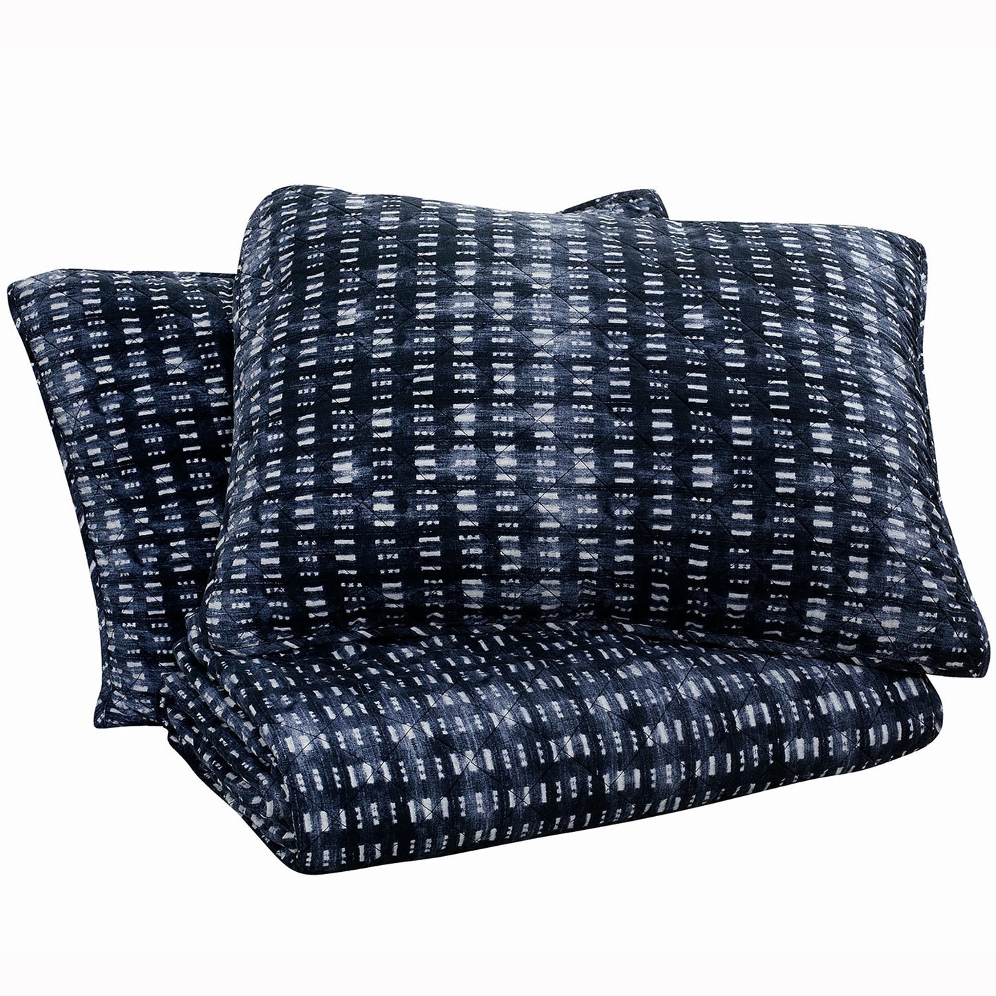 Frendorf | 3-teilige: Global Indigo Mudcloth Baumwoll Quilt Set