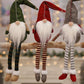 Frendorf | 3-teilig: Handmade Sitzender Langbeinig Weihnachts Elf Flaschen Dekoration Set