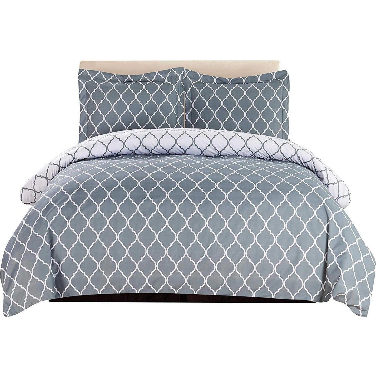 Frendorf | 3-teilig: Lux Decor Kollektion Bettbezug Set - Verschiedene Stile
