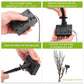 Frendorf | 3-teilige Set: 60 LED Solar Gartenlichter Baumzweig Blattform Lampe