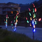 Frendorf | 3-teilige Set: 60 LED Solar Gartenlichter Baumzweig Blattform Lampe