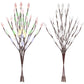 Frendorf | 3-teilige Set: 60 LED Solar Gartenlichter Baumzweig Blattform Lampe