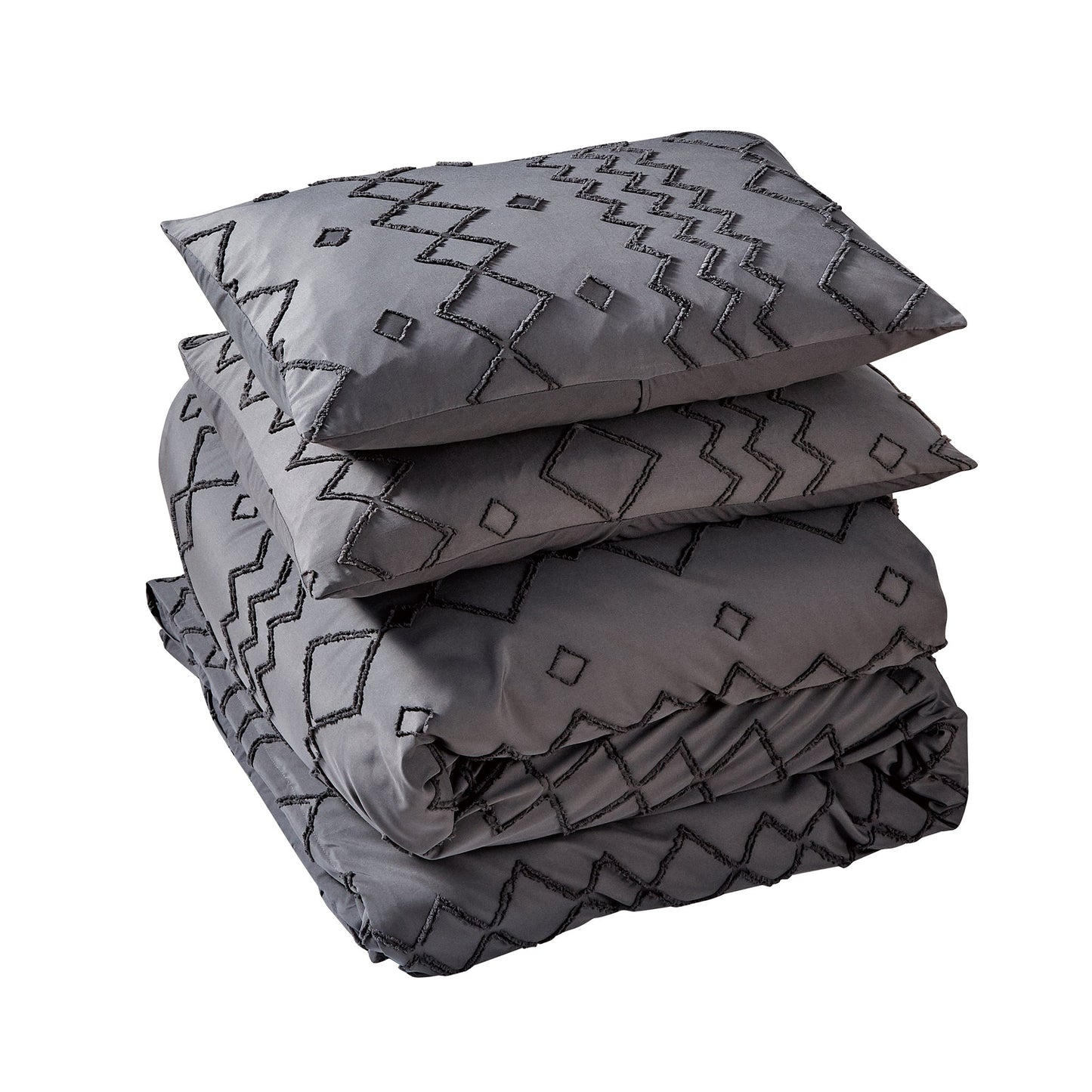 Frendorf | 3-Teiliges Set: Bibb Home Tufted Clipped Bettbezug