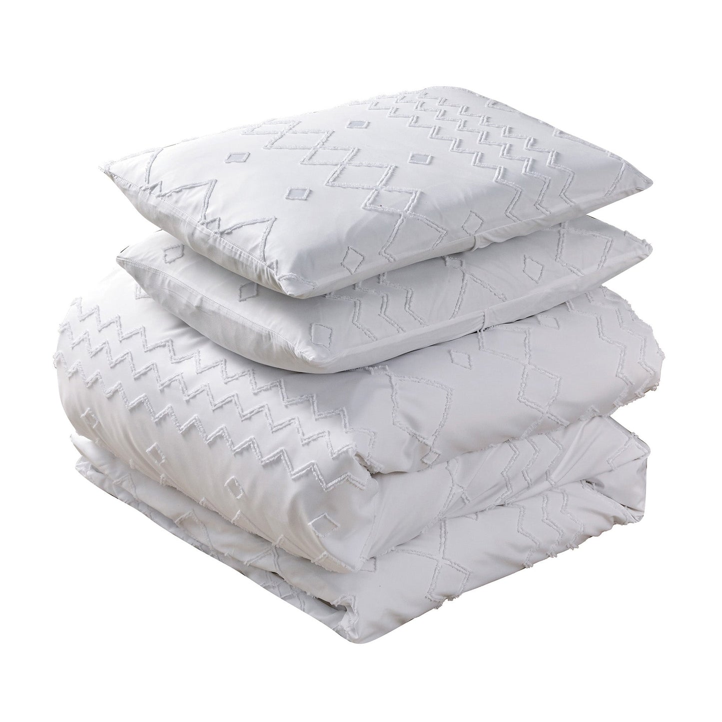 Frendorf | 3-Teiliges Set: Bibb Home Tufted Clipped Bettbezug