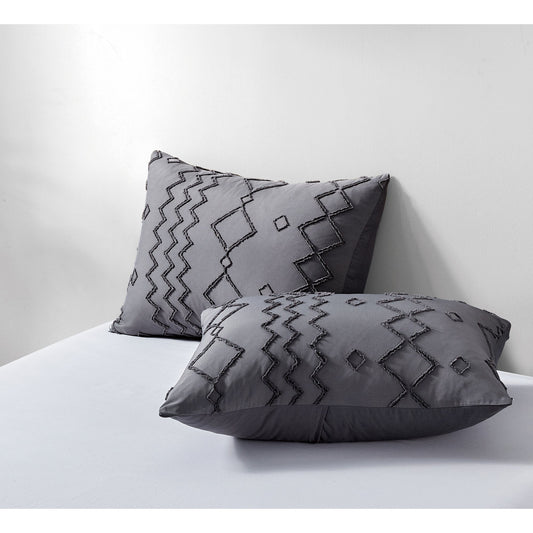 Frendorf | 3-Teiliges Set: Bibb Home Tufted Clipped Bettbezug