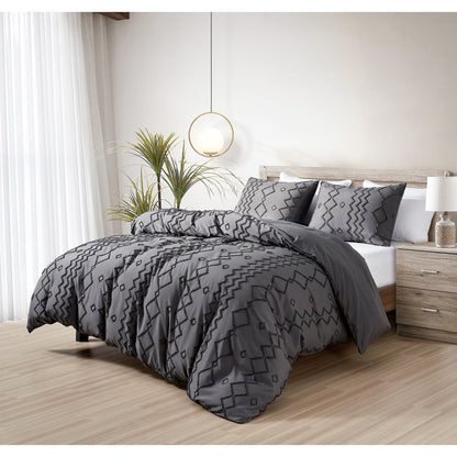 Frendorf | 3-Teiliges Set: Bibb Home Tufted Clipped Bettbezug