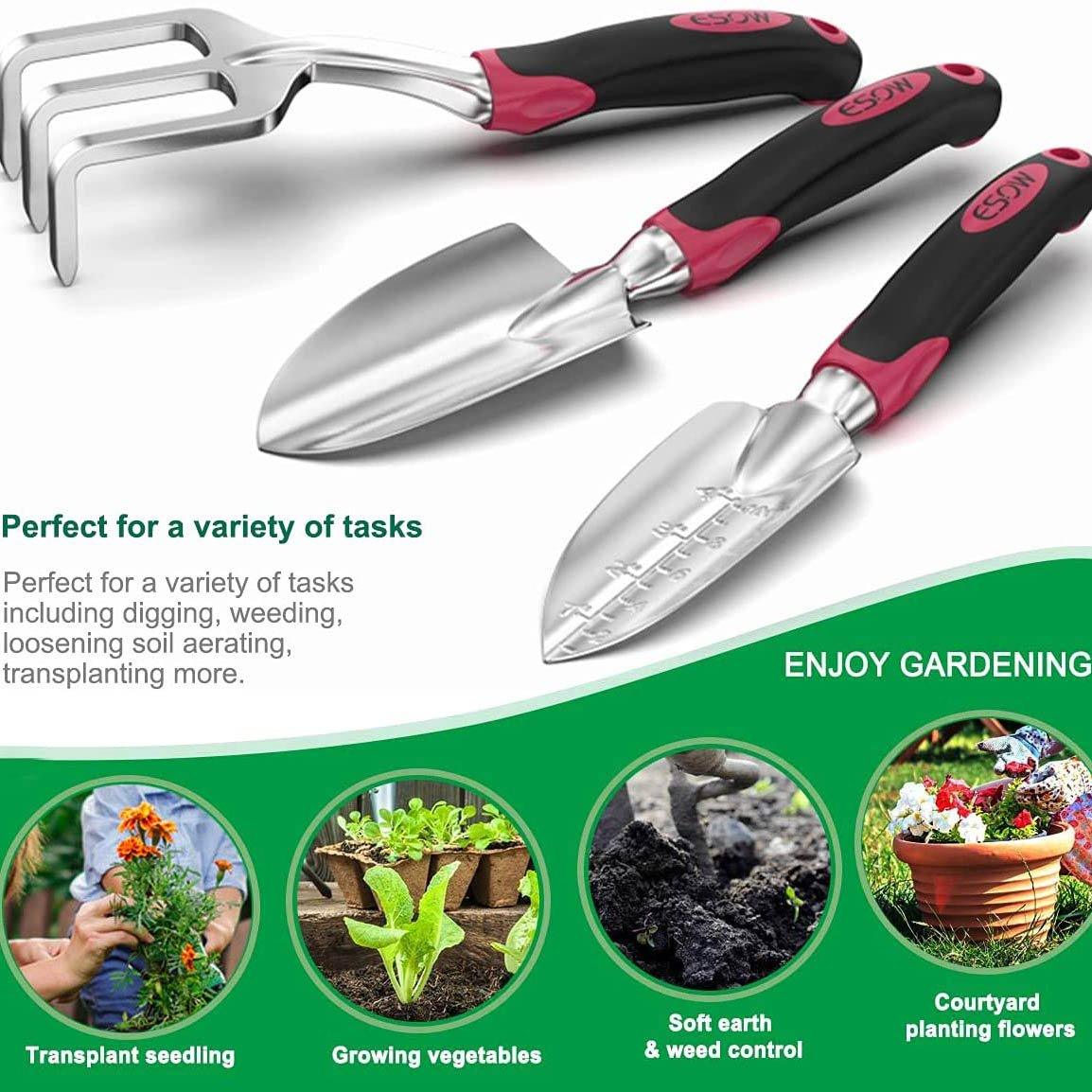 Frendorf | 3-teilige Set: Guss-Aluminium Schwerlast Garten-Kit