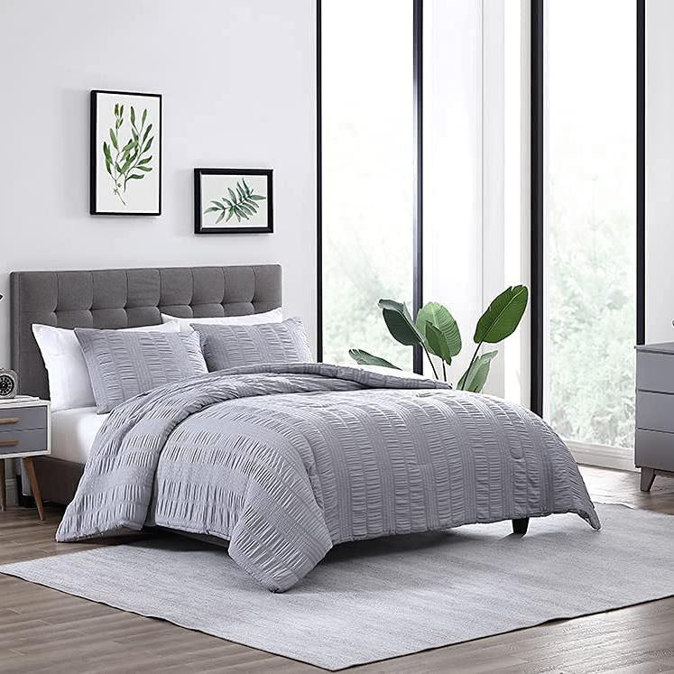 Frendorf | 3-teiliges Set: Elm Stripe Seersucker Bettwäsche-Kollektion