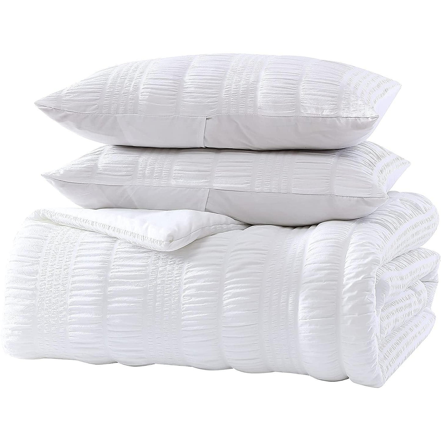 Frendorf | 3-teiliges Set: Elm Stripe Seersucker Bettwäsche-Kollektion