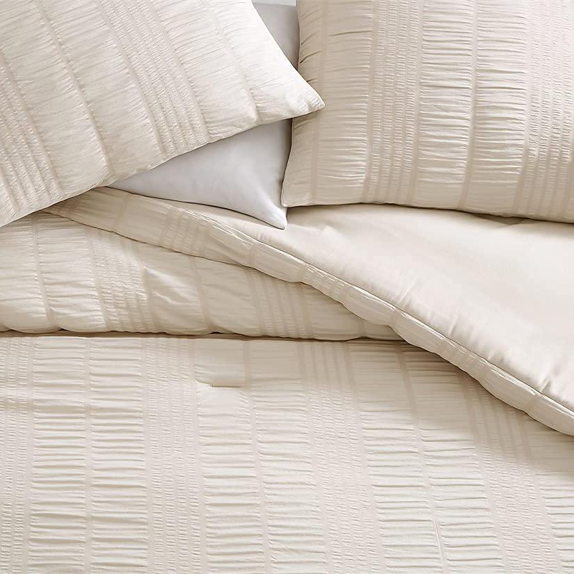 Frendorf | 3-teiliges Set: Elm Stripe Seersucker Bettwäsche-Kollektion