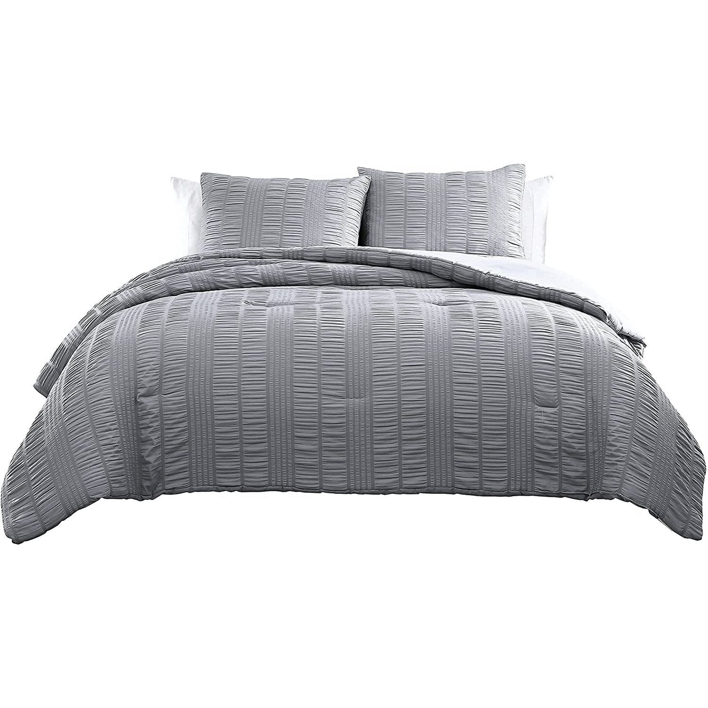 Frendorf | 3-teiliges Set: Elm Stripe Seersucker Bettwäsche-Kollektion