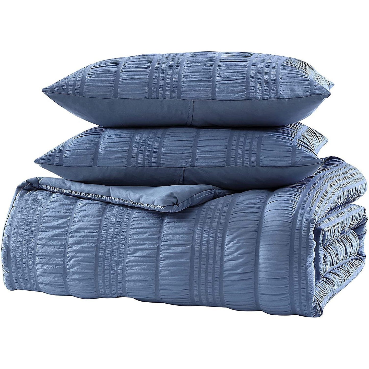 Frendorf | 3-teiliges Set: Elm Stripe Seersucker Bettwäsche-Kollektion