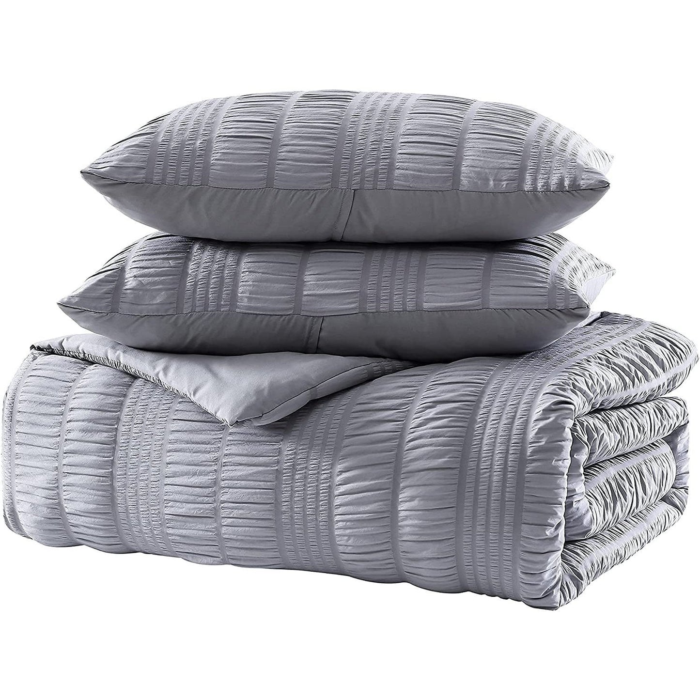 Frendorf | 3-teiliges Set: Elm Stripe Seersucker Bettwäsche-Kollektion