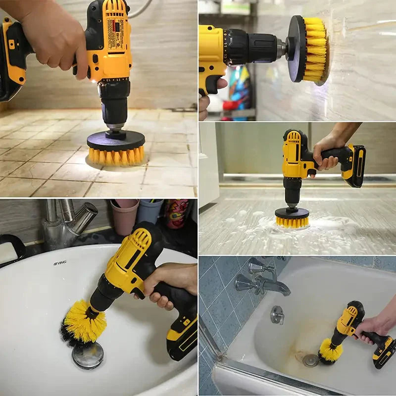 Frendorf | 3-teilige Set: Power Scrubber Waschreinigungsbürsten Werkzeugset