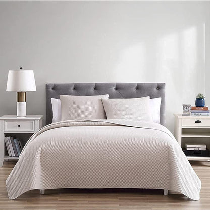 Frendorf | 3-teilig: The Nesting Company Aspen Bettwäsche-Kollektion Präge Bettbezug Tagesdecke Set