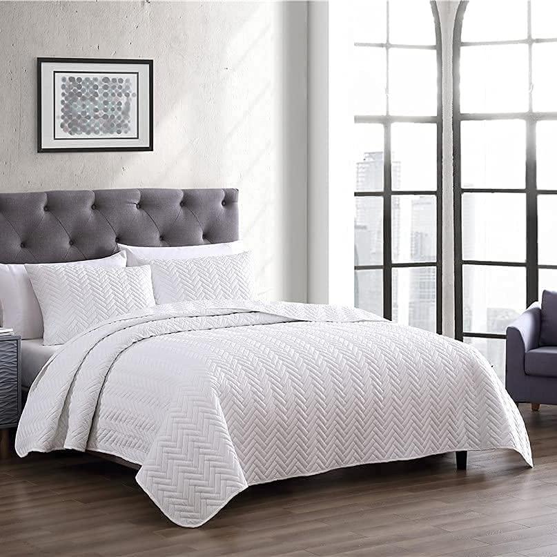 Frendorf | 3-Teilig: Die Nesting Company Birken-Bettwäsche-Kollektion Präge-Bettüberwurf-Set