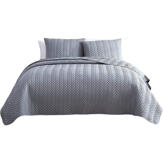 Frendorf | 3-Teilig: Die Nesting Company Birken-Bettwäsche-Kollektion Präge-Bettüberwurf-Set