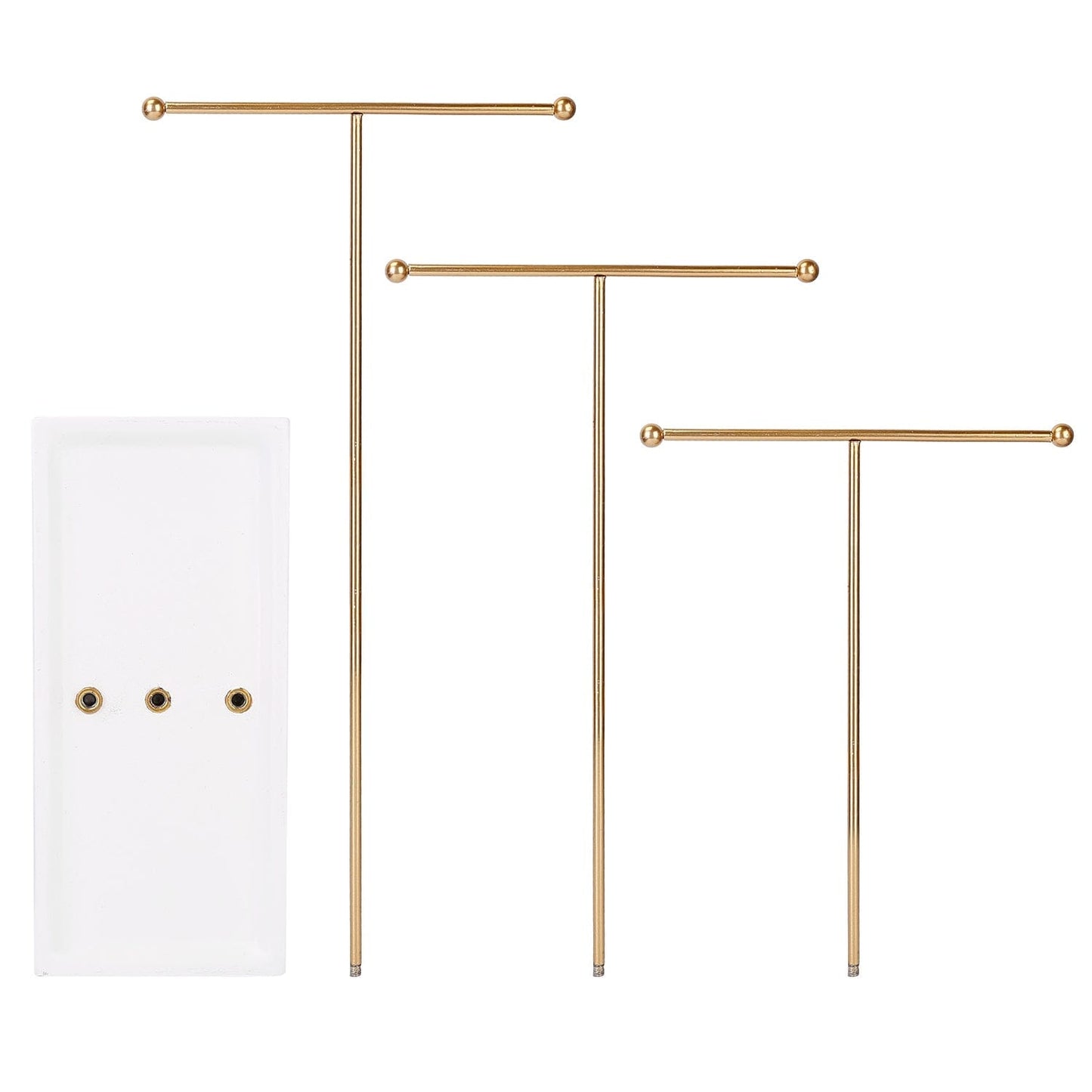 Frendorf | 3-Tier Gold Metall Tisch Schmuckbaum Ständer