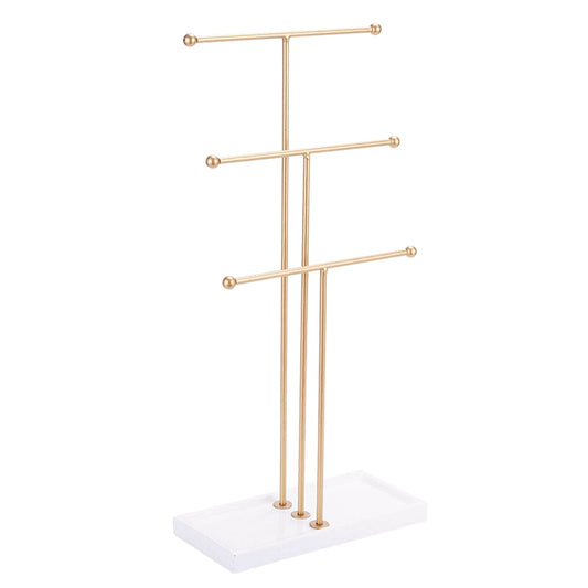 Frendorf | 3-Tier Gold Metall Tisch Schmuckbaum Ständer