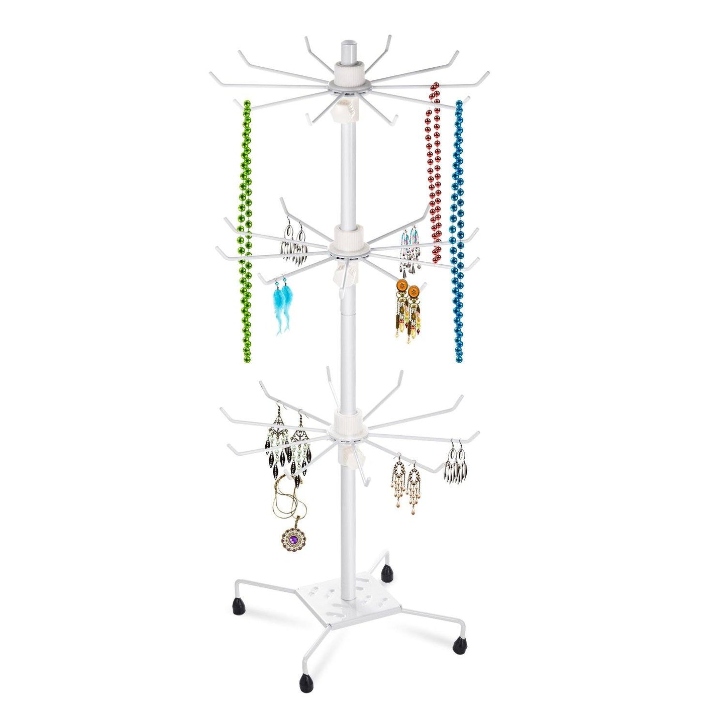 Frendorf | 3-Tier Metall Schmuck Rack 30-Haken Halsketten Armbänder Ausstellungsständer