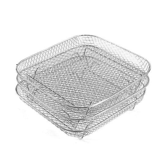 Frendorf | 3-Tier Edelstahl Air Fryer Rack Universelles Stapelbares Zubehör