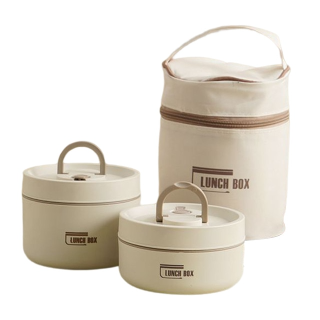 Frendorf | IsoPro™ Mehrschichtige Isolierte Lunchbox | Thermobox für Warm- und Kaltgerichte | GRATIS Tragetasche
