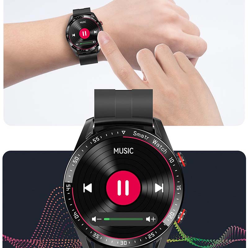Frendorf | Intelligente Uhr mit rundem Ziffernblatt und Herzfrequenz Schlaf und Fitness Tracking Anzeige