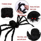 30/50/75/125/150/200cm Halloween Riesen Schwarze Plüschspinne Halloween Dekoration Requisiten Kinder Spielzeug Geisterhafte Außenparty Haus Dekor