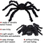 30/50/75/125/150/200cm Halloween Riesen Schwarze Plüschspinne Halloween Dekoration Requisiten Kinder Spielzeug Geisterhafte Außenparty Haus Dekor