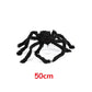 30/50/75/125/150/200cm Halloween Riesen Schwarze Plüschspinne Halloween Dekoration Requisiten Kinder Spielzeug Geisterhafte Außenparty Haus Dekor