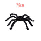 30/50/75/125/150/200cm Halloween Riesen Schwarze Plüschspinne Halloween Dekoration Requisiten Kinder Spielzeug Geisterhafte Außenparty Haus Dekor