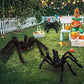 30/50/75/125/150/200cm Halloween Riesen Schwarze Plüschspinne Halloween Dekoration Requisiten Kinder Spielzeug Geisterhafte Außenparty Haus Dekor