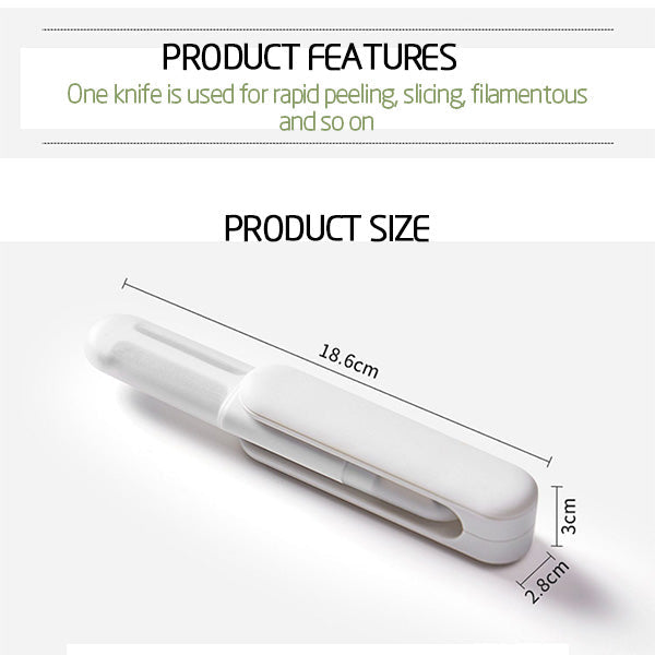 Frendorf | 3 in 1 multifunktionales drehbares Paring-Messer