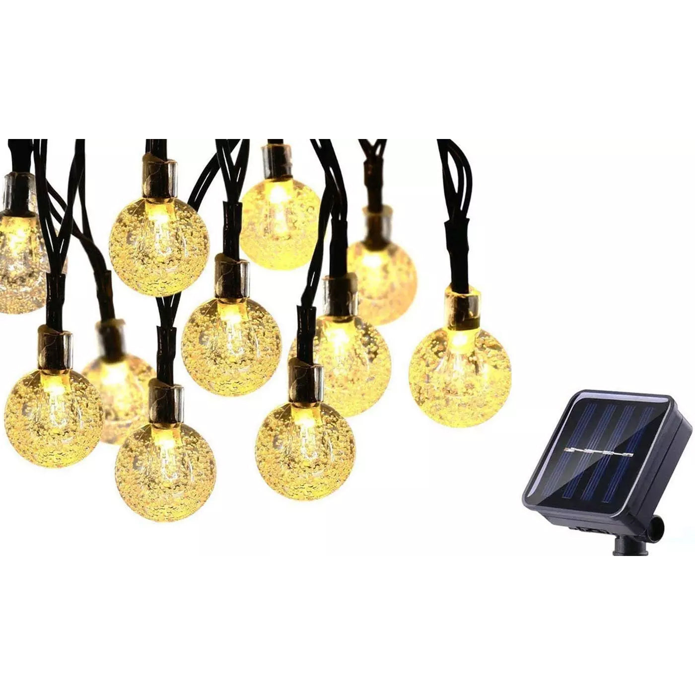 Frendorf | 30 LED Solar Lichterkette Balllichter Außen Wasserdicht Garten Dekor