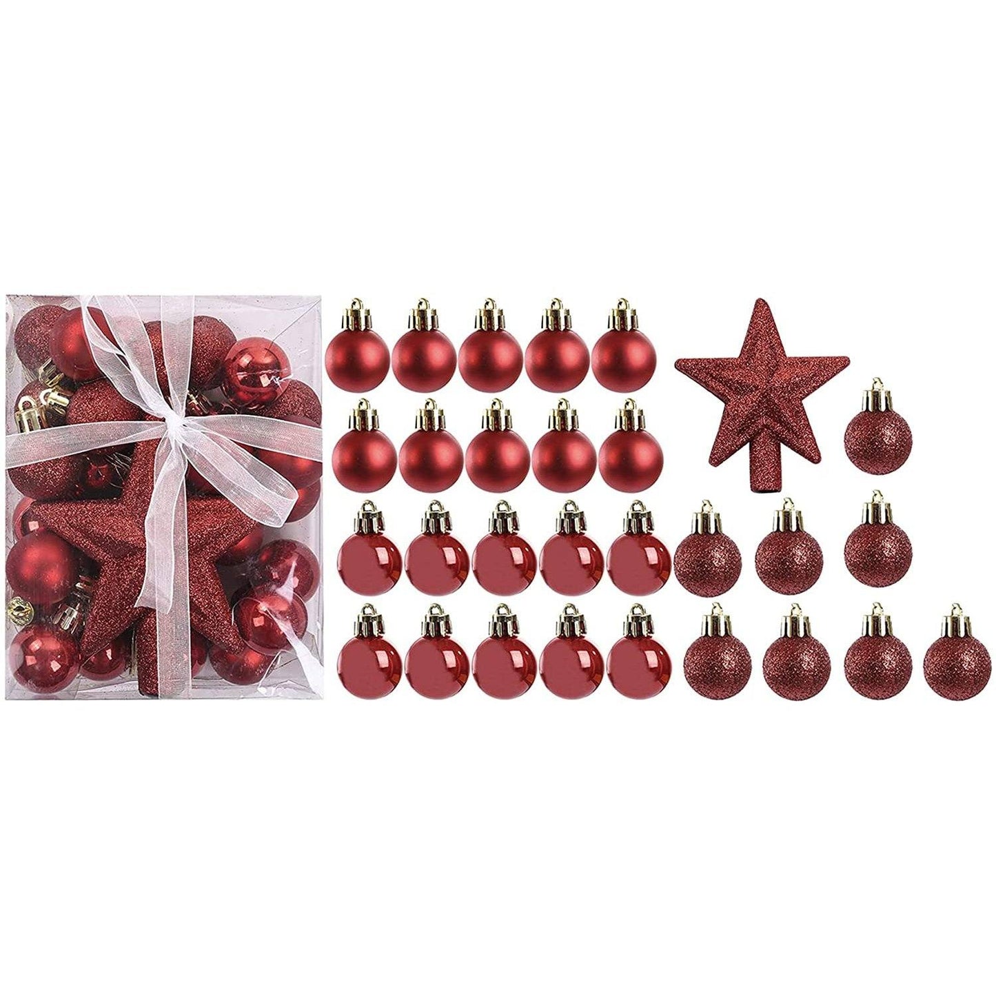 Frendorf | 30-teilig: Weihnachtsbaumkugeln für den Christbaum
