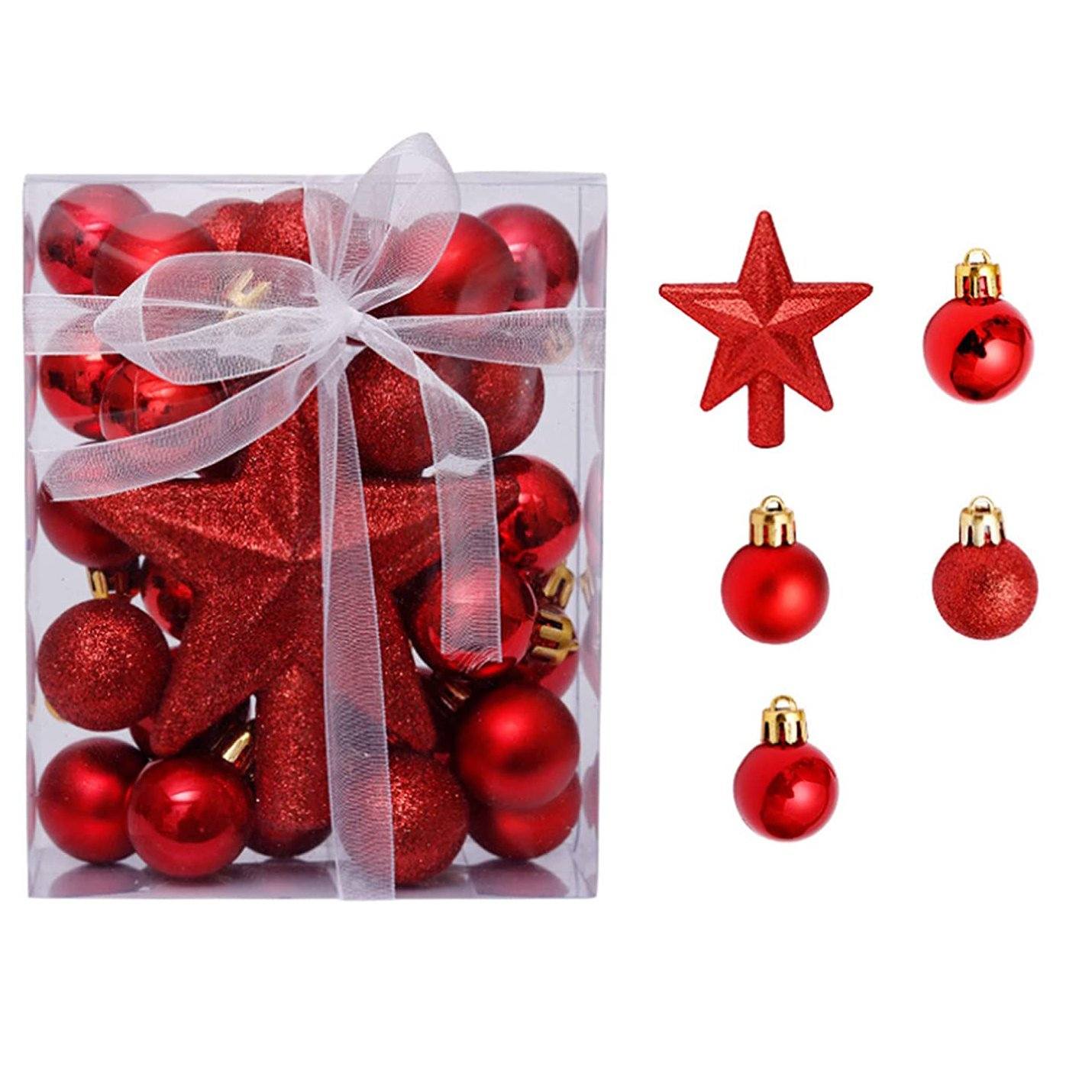 Frendorf | 30-teilig: Weihnachtsbaumkugeln für den Christbaum