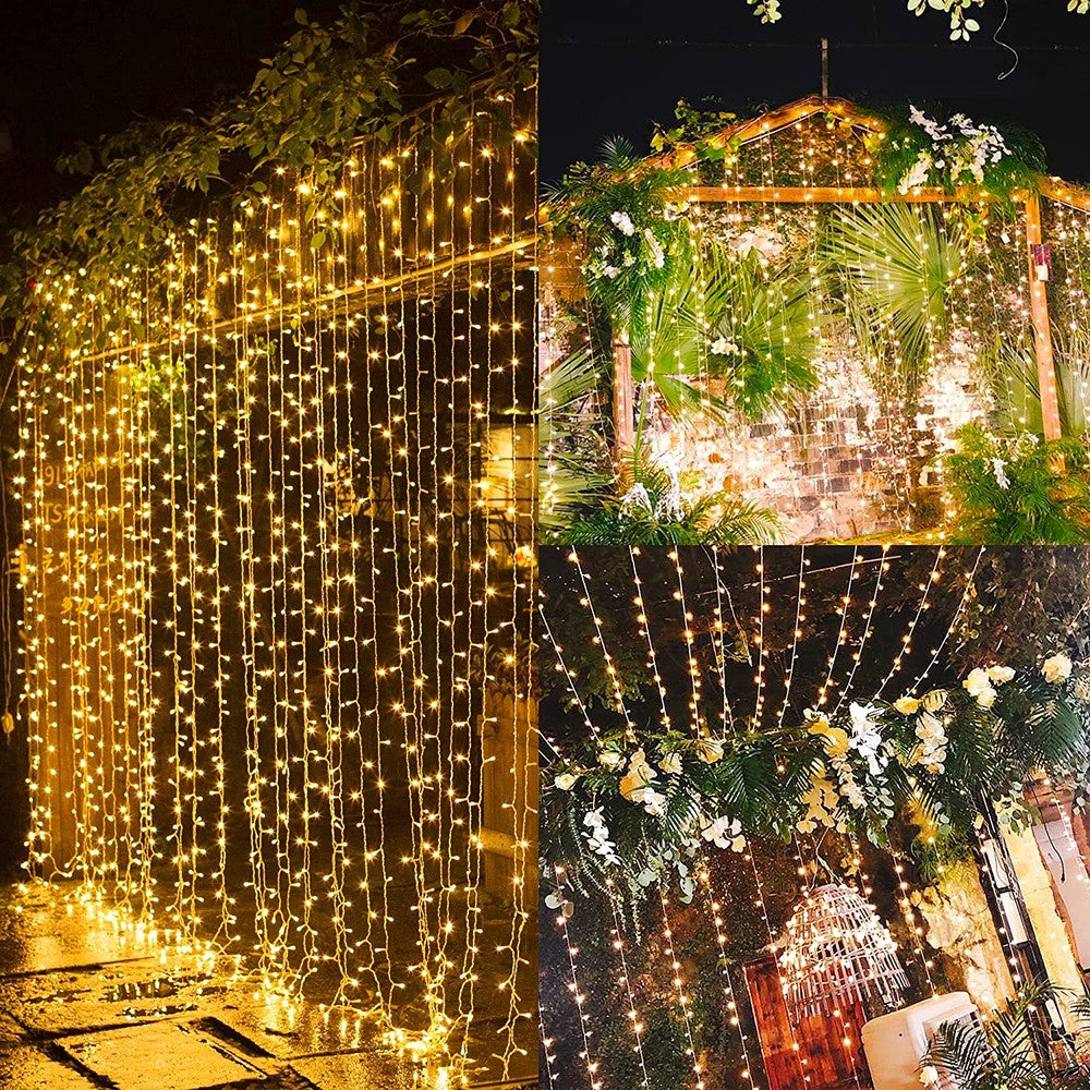 Frendorf | 300 LED 8 Modi Innen/Außen Lichterkette mit Fernbedienung