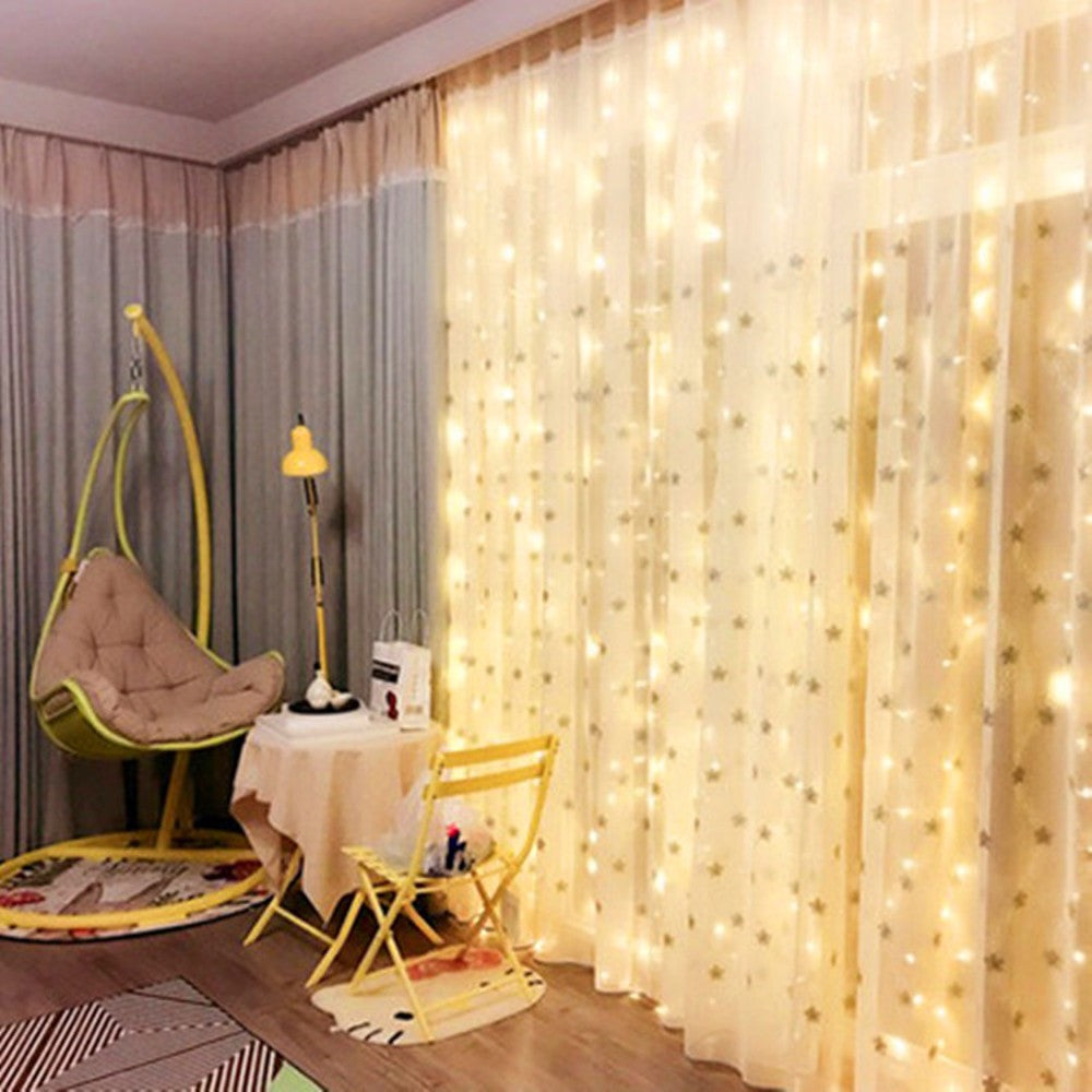 Frendorf | 300 LED 8 Modi Innen/Außen Lichterkette mit Fernbedienung