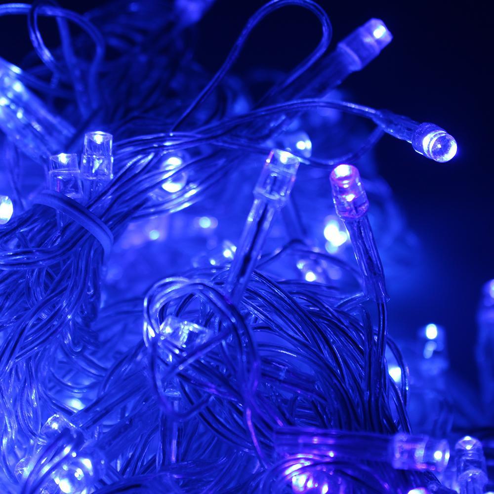 Frendorf | 300 LED Blaue Feen Lichtervorhang mit Controller