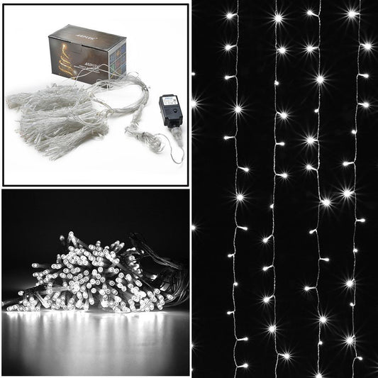 Frendorf | 300 LED Vorhanglicht Sicherheitsbetriebsspannung - 8 Beleuchtungsmodi