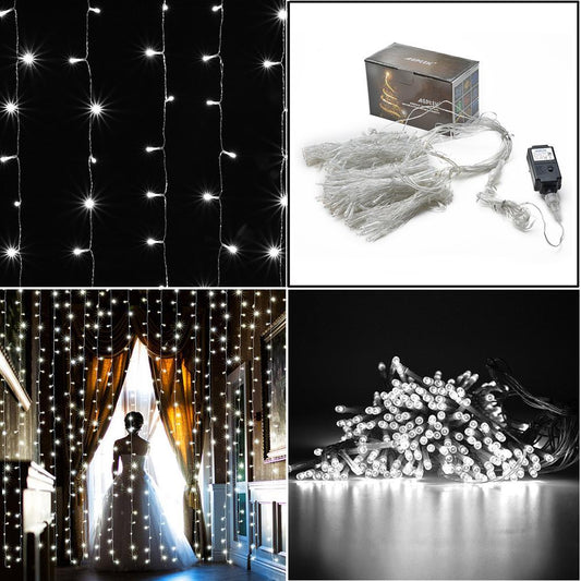 Frendorf | 300 LED Vorhanglicht Sicherheitsbetriebsspannung - 8 Beleuchtungsmodi